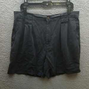 Summa Men's 38 Herringbone Black Chino Shorts 100% Silk 35.5" 6.25" 13.5"